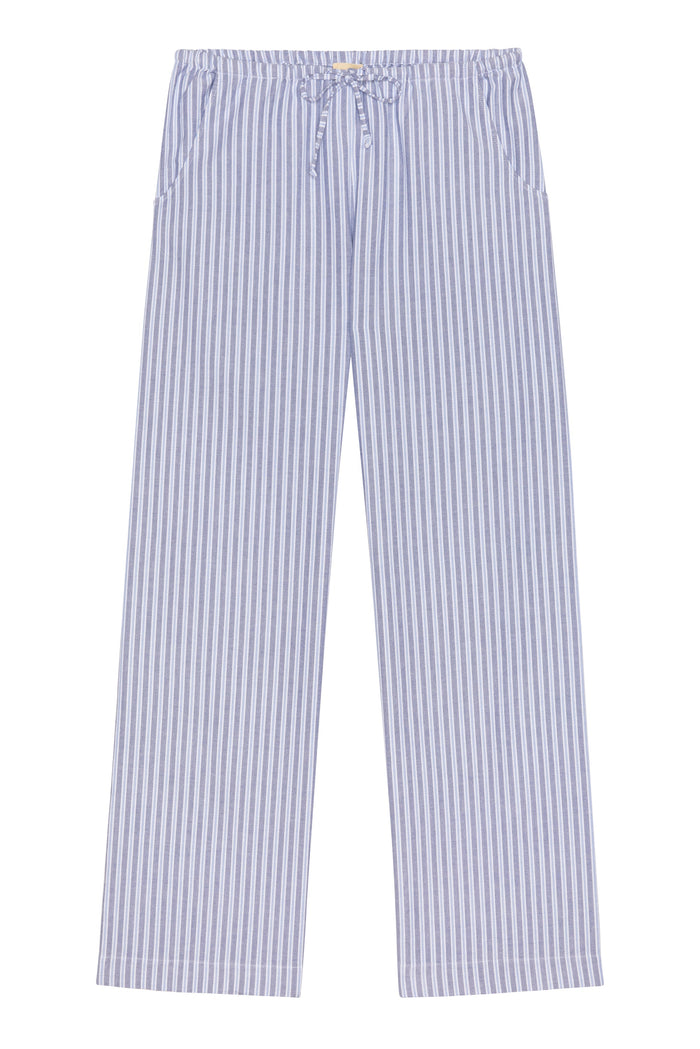 Donni The Oxford Stripe Drawstring Pant