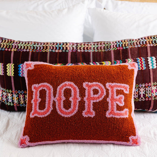 Furbish Studio Dope Pillow with vibrant, colorful design, soft fabric, and decorative throw pillow style.