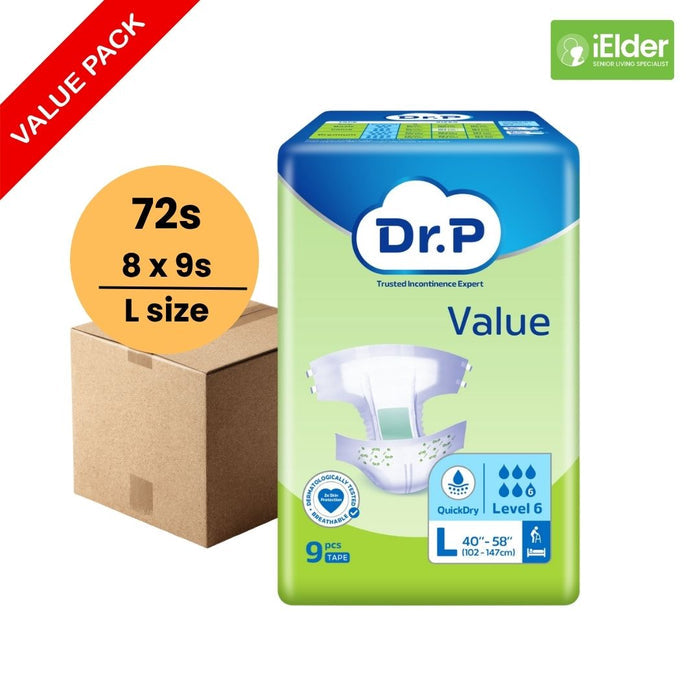 Dr. P Value Diapers (Per Carton)