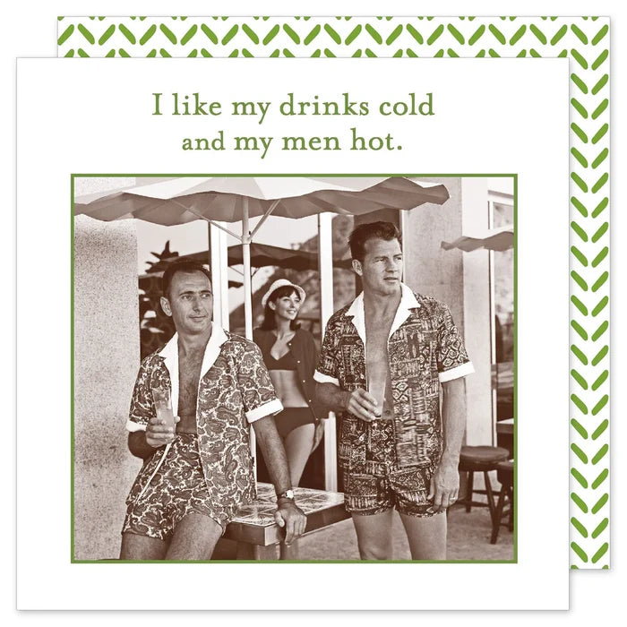 Drinks Cold, Men Hot Cocktail Napkins