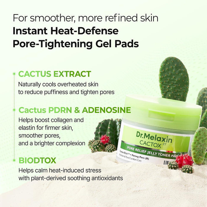 Dr.Melaxin Cactox Pore Relief Jelly Toner Pad 60 pads 170 mL