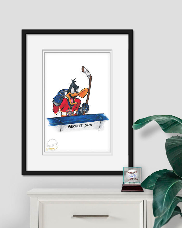Duck Season Hockey Season x NHL Panthers Daffy Duck Limited Edition Art Print