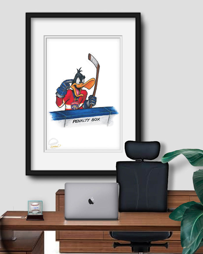 Duck Season Hockey Season x NHL Panthers Daffy Duck Limited Edition Art Print