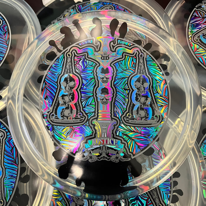 Dynamic Discs Scales of Justice 10th Anniversary Lucid Ice SplaDDer Justice 5/1/0.5/4