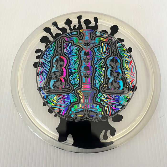 Dynamic Discs Scales of Justice 10th Anniversary Lucid Ice SplaDDer Justice 5/1/0.5/4