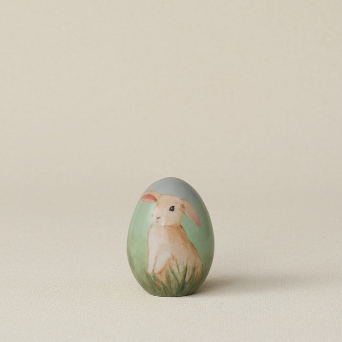 Handcrafted ceramic egg by Rookwood Pottery
