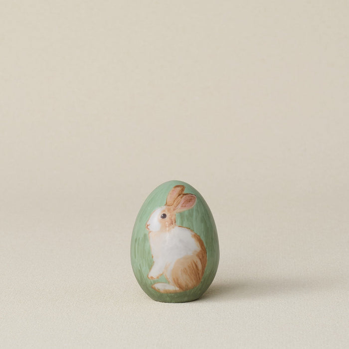 Handcrafted ceramic egg by Rookwood Pottery