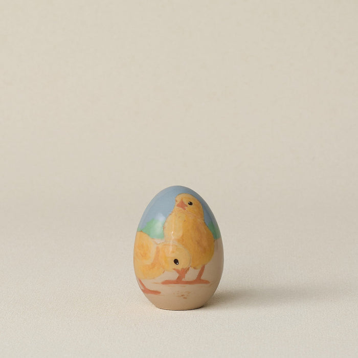 Handcrafted ceramic egg by Rookwood Pottery