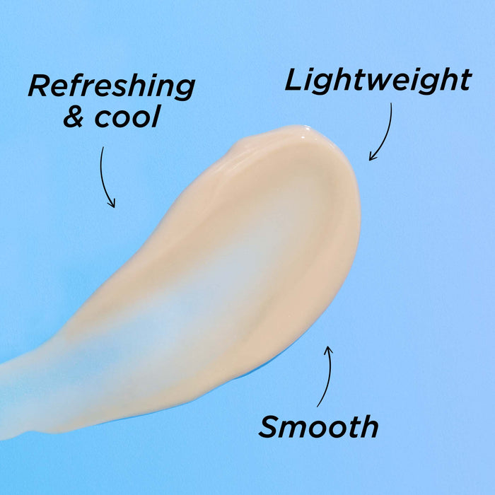 Texture is refreshing and cool, lightweight and smooth