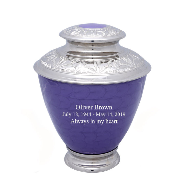 Elegance Series - Pearl Purple Cremation Urn - IUFH122