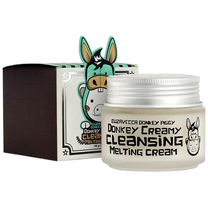 Elizavecca donkey piggy donkey cream cleansing melting cream كريم تنظيف البشرة وازالة المكياج بالحليب من اليزافيكا