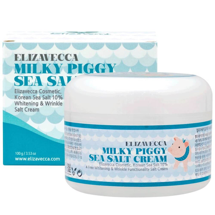 Elizavecca Milky Piggy Sea Salt Cream كريم العناية بالبشرة بملح البحر