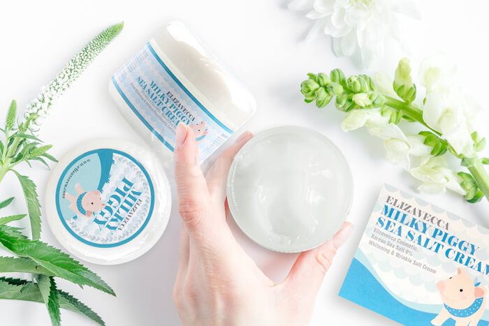 Elizavecca Milky Piggy Sea Salt Cream كريم العناية بالبشرة بملح البحر