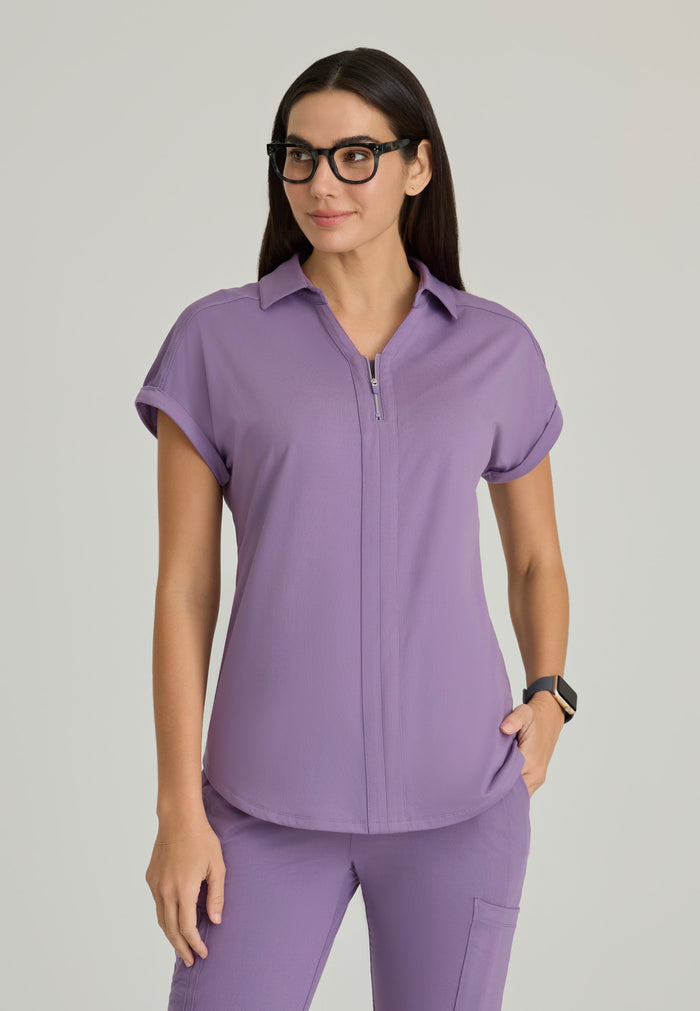 Engage Knit Top - Dusty Lavender - Grey's Anatomy Scrubs