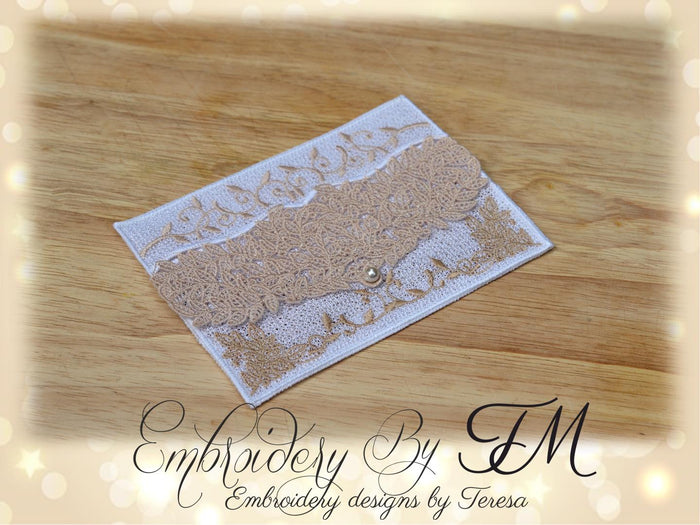 Envelope FSL with leaves / 5x7 hoop