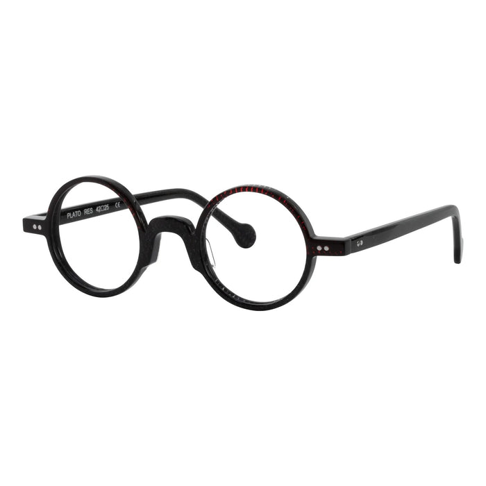 eyeOs - Plato - RES - Red Starlight - Round - reading glasses - readers - zyl acetate - plastic