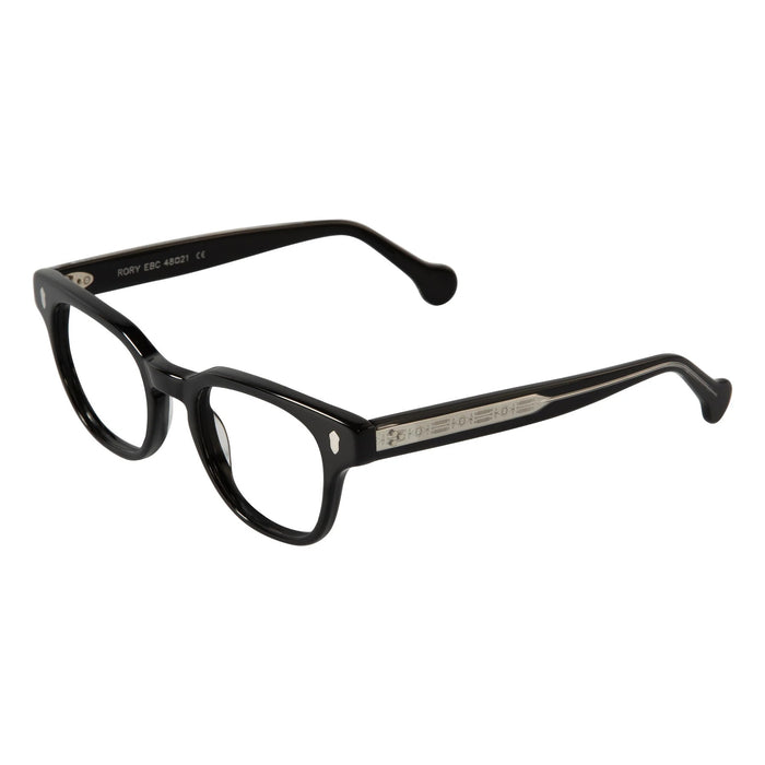 eyeOs - Rory - EBC - Ebony Crystal - reading glasses - readers - rectangle - zyl - acetate - plastic