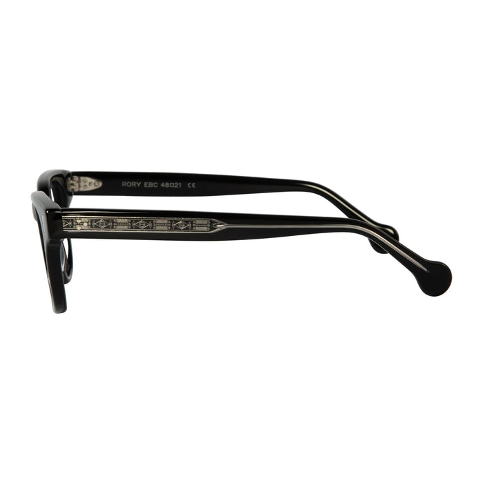 eyeOs - Rory - EBC - Ebony Crystal - reading glasses - readers - rectangle - zyl - acetate - plastic