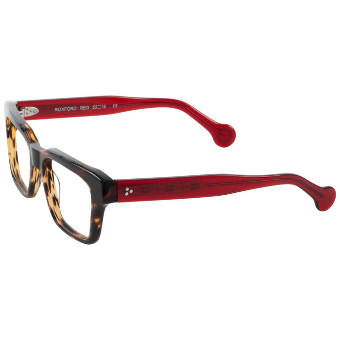 eyeOS - Roxford  - REG - Red Garnet - reading glasses - readers - rectangle - plastic - acetate