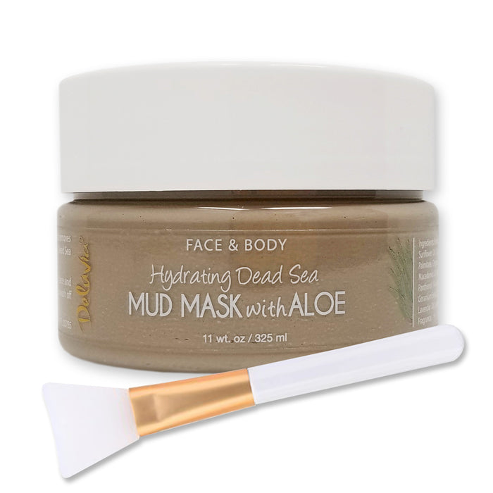 Face & Body Mud Mask with Brush Applicator skincare
