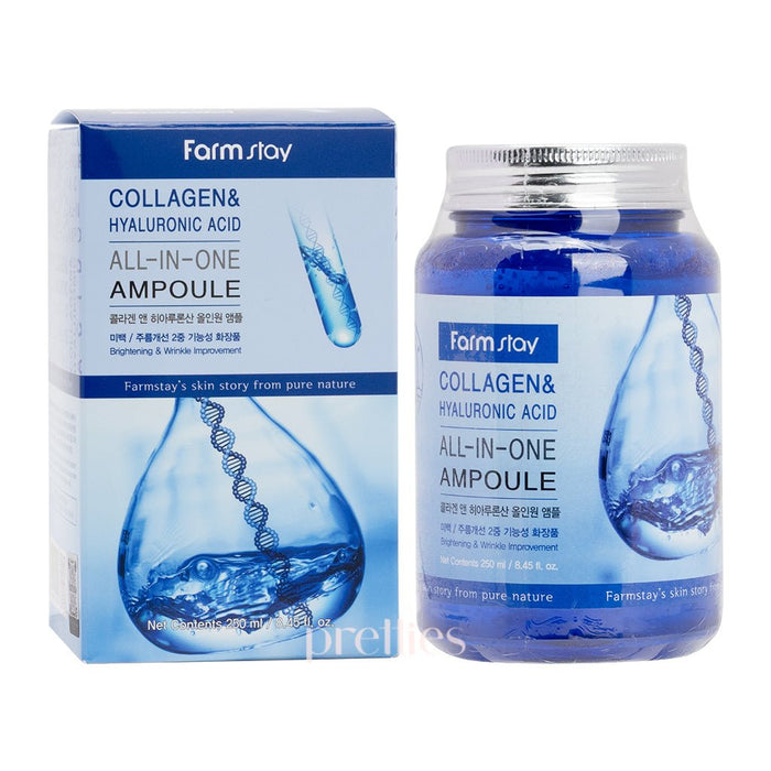Farmstay Collagen & hyaluronic Acid All - in - One Ampoule 250ml (032009) - Pretties.com.hk