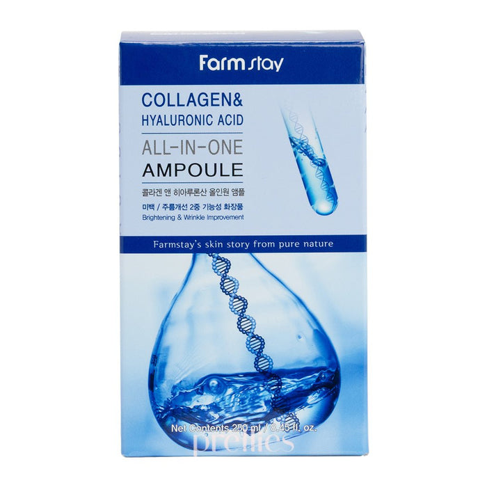 Farmstay Collagen & hyaluronic Acid All - in - One Ampoule 250ml (032009) - Pretties.com.hk
