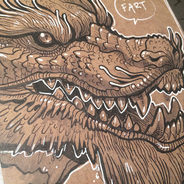 FART DRAGON DRAWING