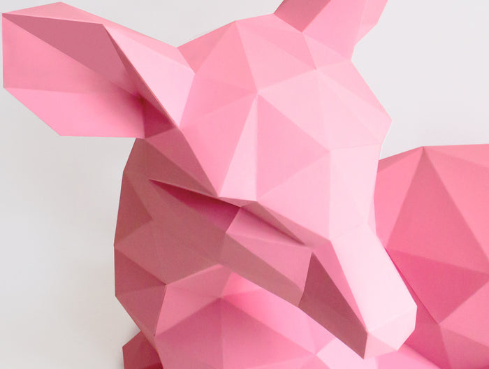 Fawn Sculpture  <br> DIY Paper Craft Template