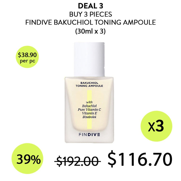 (BUY 3) FINDIVE VITAMIN C TONING AMPOULE