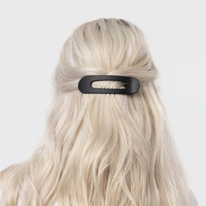 Flat Lay Claw Clip 2pc - Black & Tort