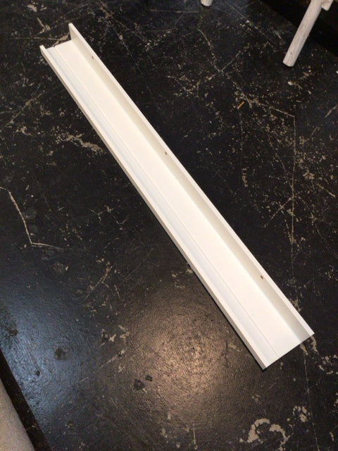Floating White Wood Shelf