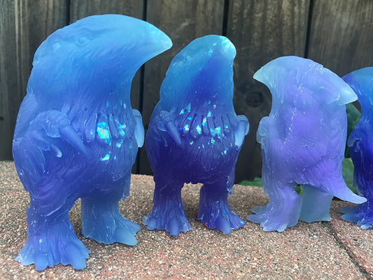 FLOCCULENT CRAW- GLOW IN THE DARK CAST- BLUE