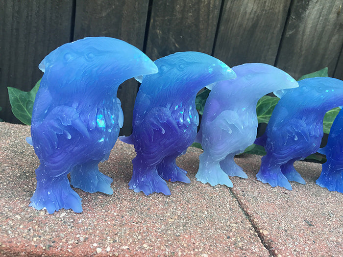 FLOCCULENT CRAW- GLOW IN THE DARK CAST- BLUE