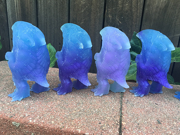 FLOCCULENT CRAW- GLOW IN THE DARK CAST- BLUE