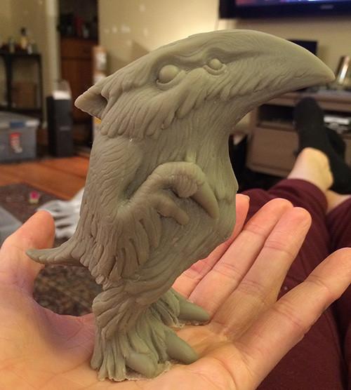 FLOCCULENT CRAW PAINTED ART TOY