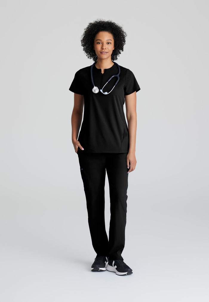 Flux Top - Black - Grey's Anatomy Scrubs