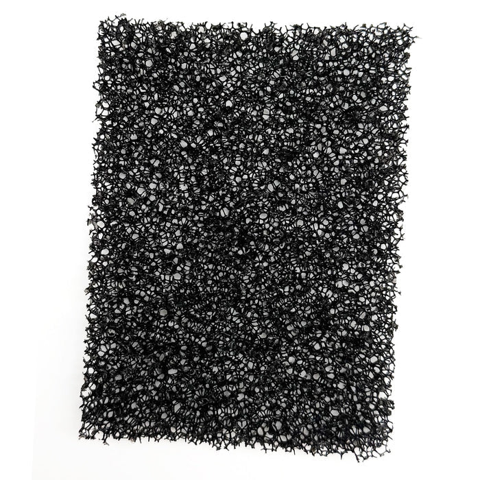 Rectangular black filter on a white background