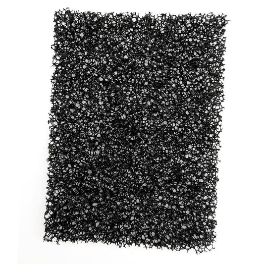 Rectangular black filter on a white background