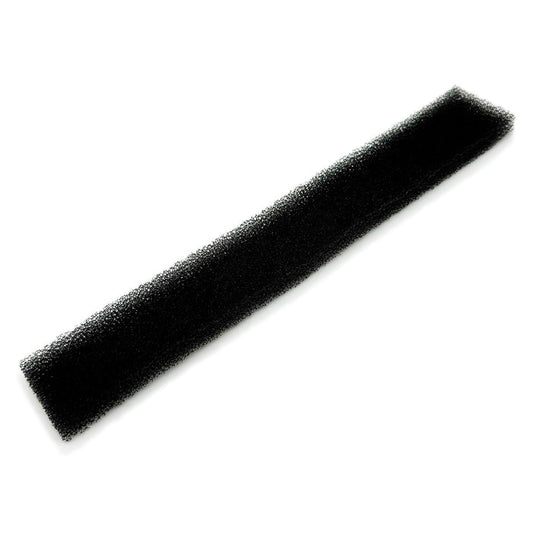 A black foam cabinet filter designed for OxyHome Oxygen Concentrators.