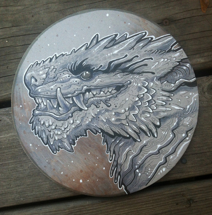FOO CREATURE- INK DRAWING