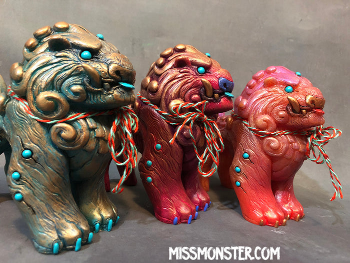 FOO DOG BLEP- PAINTED FIGURE