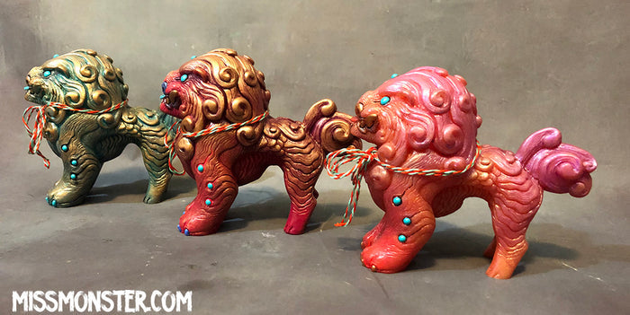 FOO DOG BLEP- PAINTED FIGURE