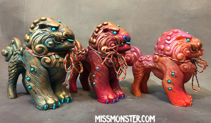 FOO DOG BLEP- PAINTED FIGURE