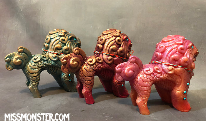 FOO DOG BLEP- PAINTED FIGURE