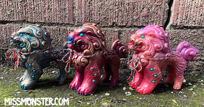 FOO DOG BLEP- PAINTED FIGURE
