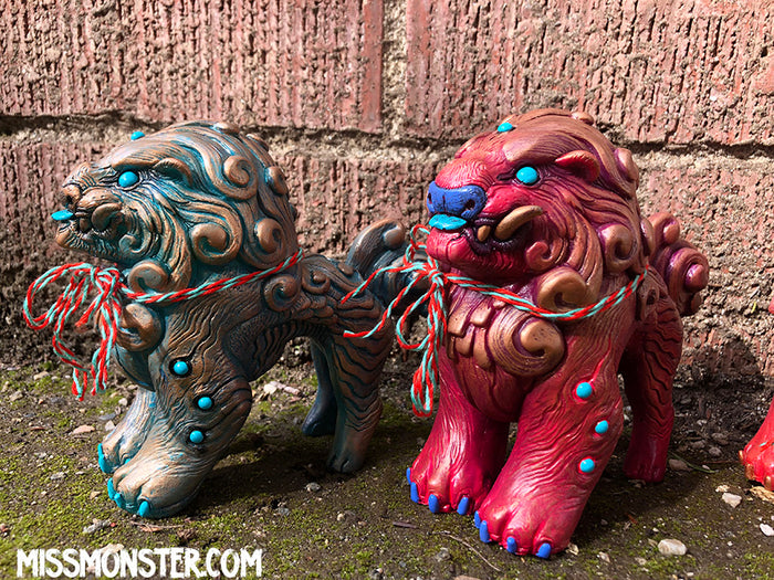 FOO DOG BLEP- PAINTED FIGURE