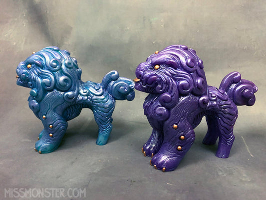 FOO DOG BLEP- SOLID IRIDESCENT FIGURE