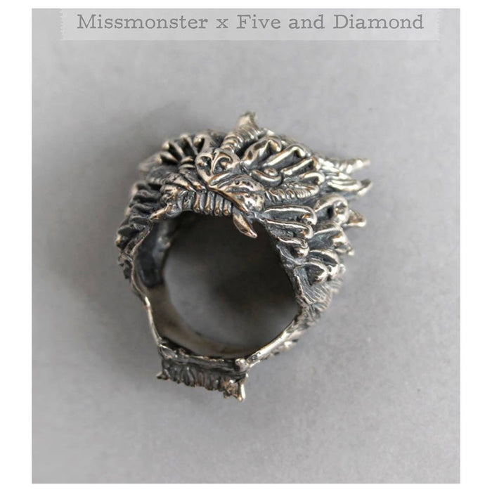 FOO DOG RING (SILVER)