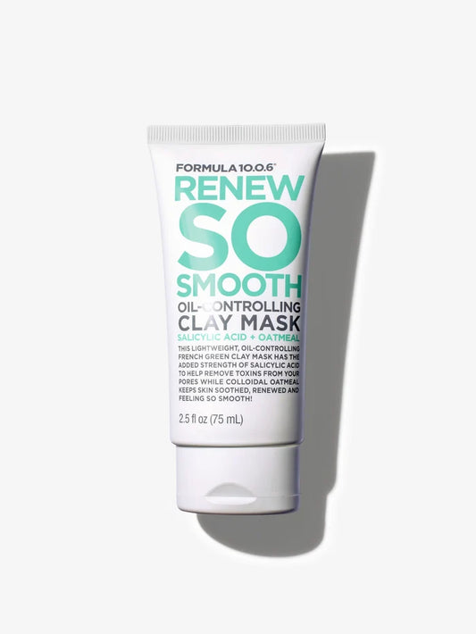 FORMULA 10.0.6 Renew So Smooth Oil Controlling Clay Mask Salicylic Acid + Oatmeal