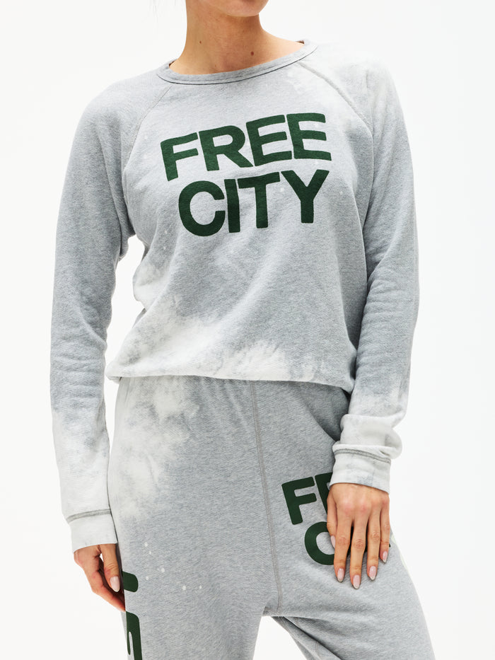 Freecity Heatheryumm Bleachout Raglan